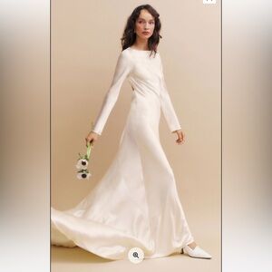 Reformation Adwen Silk Dress Ivory - Size 6